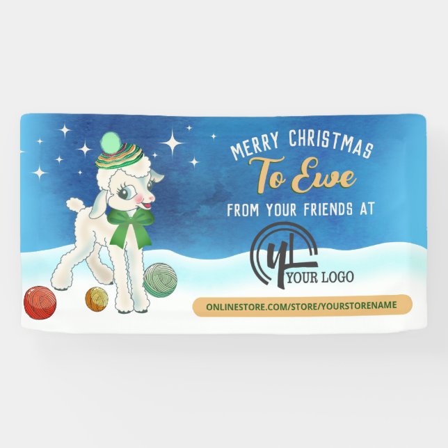 Weihnachtsmaske Strickshow Banner (Horizontal)