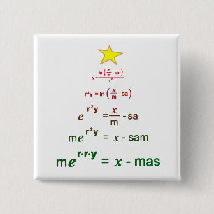 Weihnachtsmathematik Button