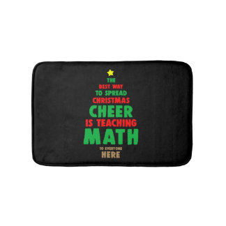 Weihnachtsmathematikerin Badematte