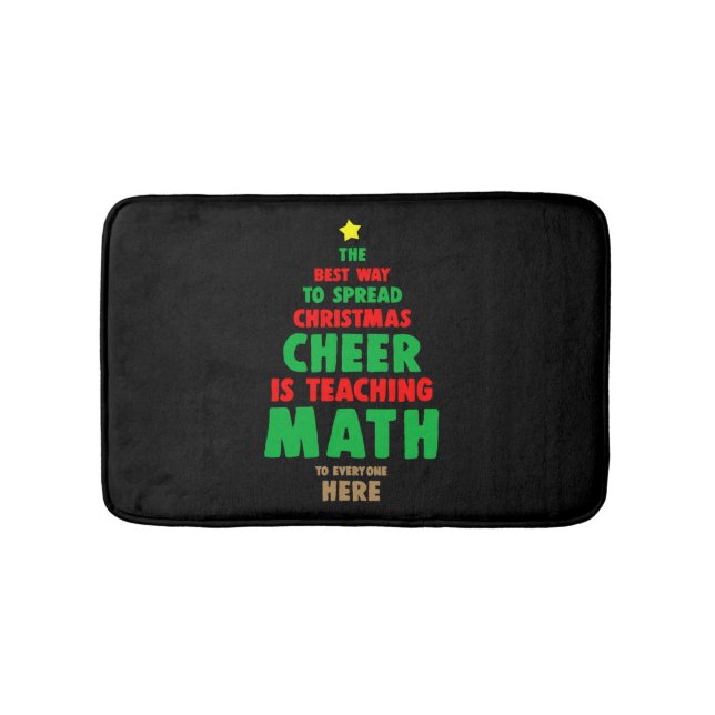 Weihnachtsmathematikerin Badematte (Vorderseite)
