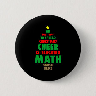 Weihnachtsmathematikerin Button