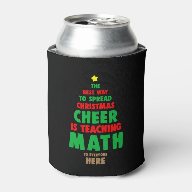 Weihnachtsmathematikerin Dosenkühler (Kanne Vorderseite)