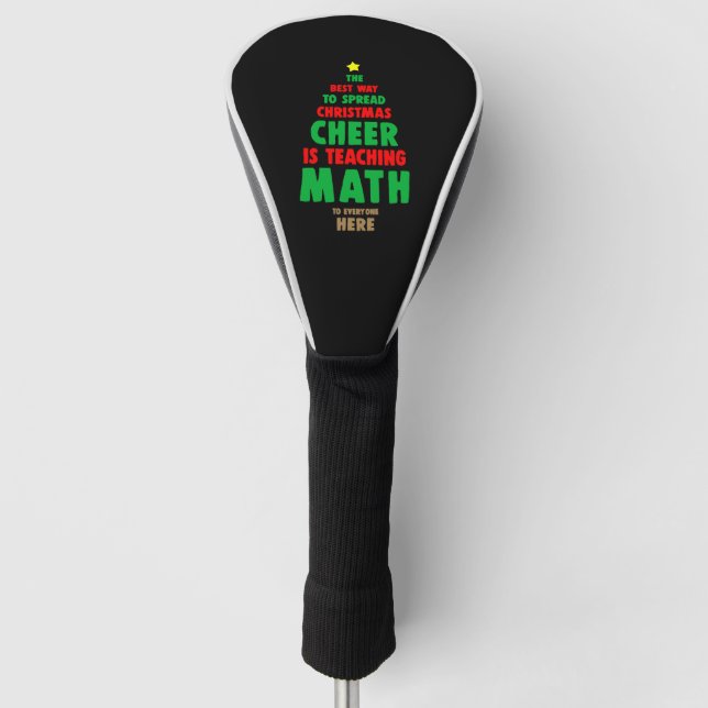 Weihnachtsmathematikerin Golf Headcover (Vorderseite)