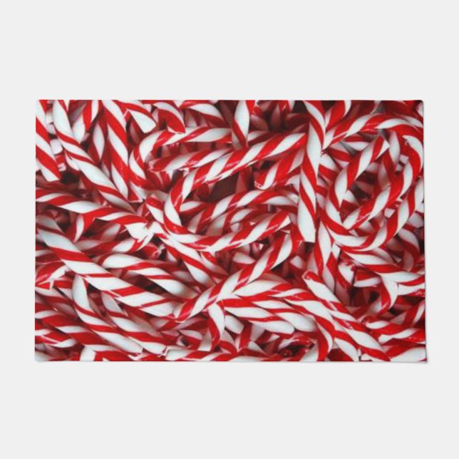 Weihnachtsmatte, Candy Cane Fußmatte (Vorderseite)