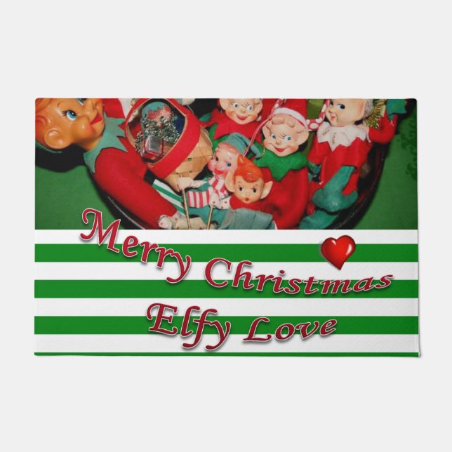 Weihnachtsmatte, Elf Fußmatte (Vorderseite)