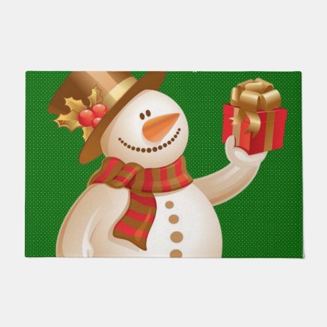 Weihnachtsmatte, Schneemann Fußmatte (Vorderseite)