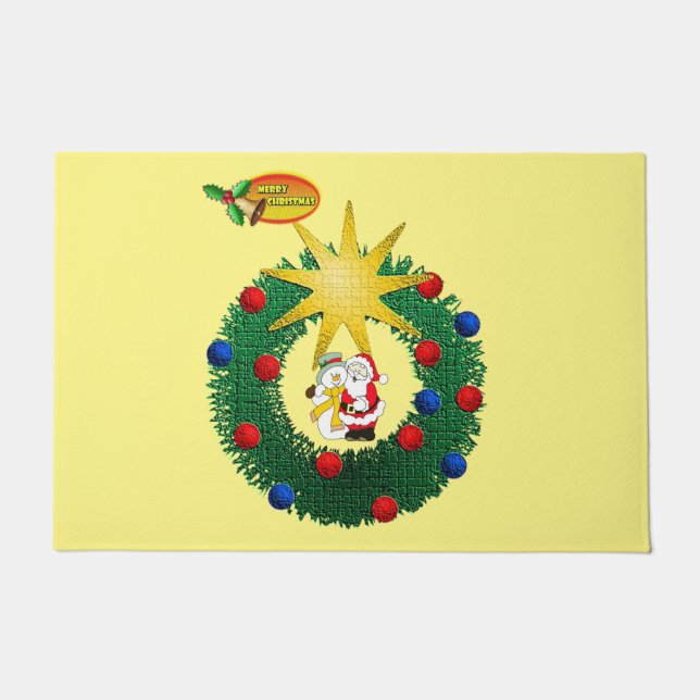 Weihnachtsmatte, Weihnachten Fußmatte (Vorderseite)