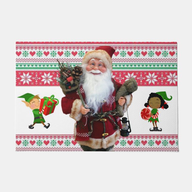 Weihnachtsmatte, Weihnachten Fußmatte (Vorderseite)