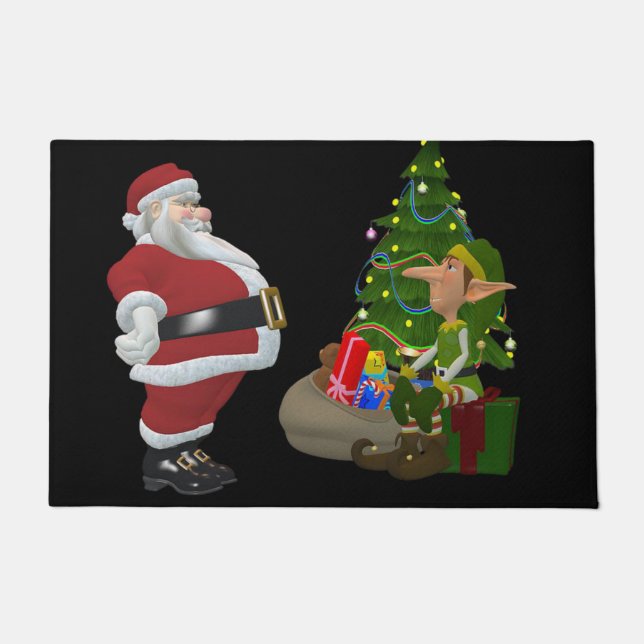 Weihnachtsmatte, Weihnachten Fußmatte (Vorderseite)