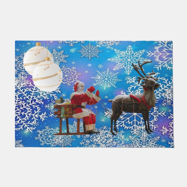 Weihnachtsmatte, Weihnachten Fußmatte (Vorderseite)