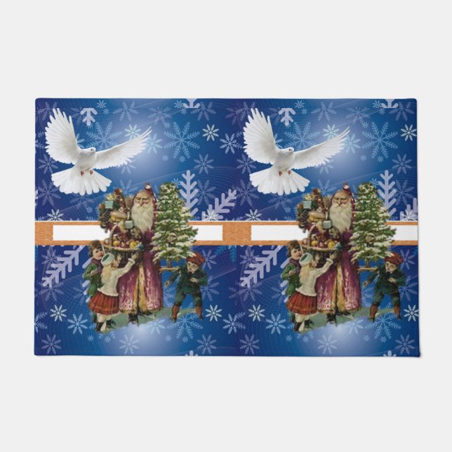 Weihnachtsmatte, Weihnachtsgel Fußmatte (Vorderseite)