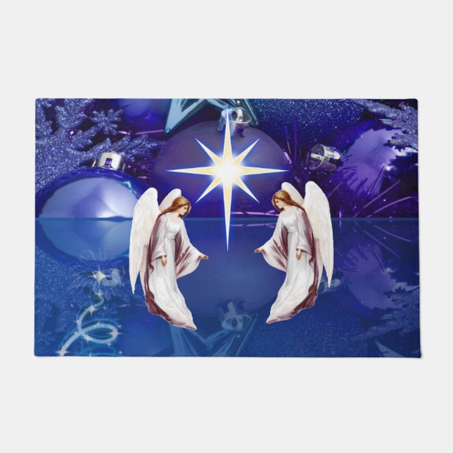 Weihnachtsmatte, Weihnachtsgel Fußmatte (Vorderseite)