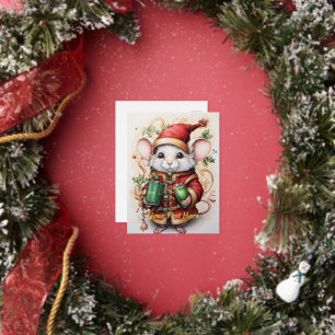 Weihnachtsmaus 1 folien feiertagspostkarte
