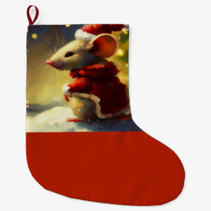 Weihnachtsmaus 4 großer weihnachtsstrumpf