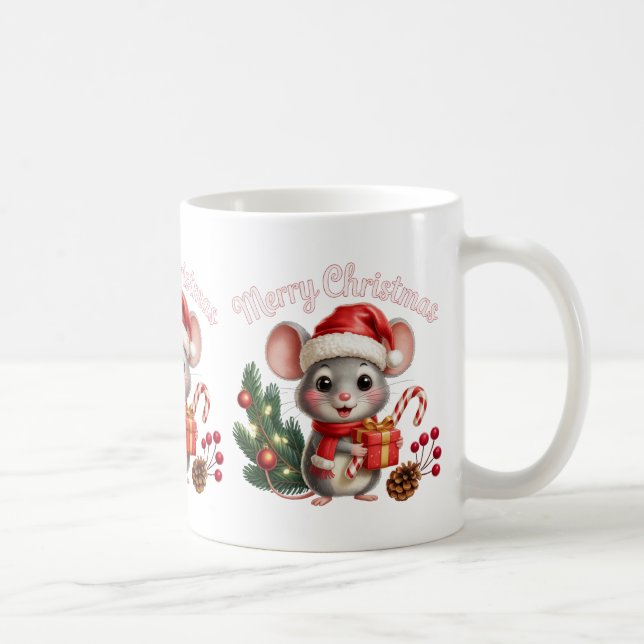 Weihnachtsmaus-Kaffeetasse Kaffeetasse (Rechts)