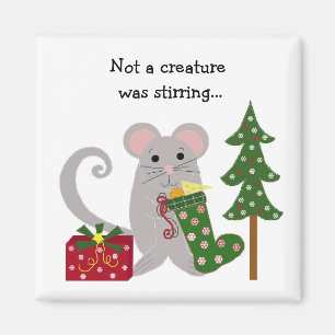 Weihnachtsmaus Magnet