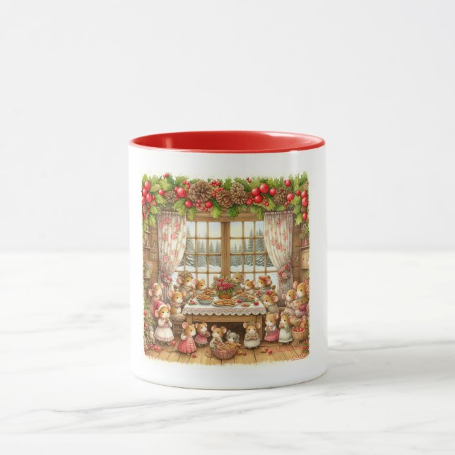 Weihnachtsmaus Tasse (Zentrum)