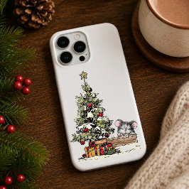 Weihnachtsmaus unter dem Baum iPhone 16 Pro Hülle