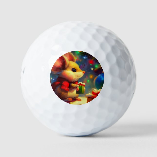 Weihnachtsmäuse (2) golfball (Vorderseite)
