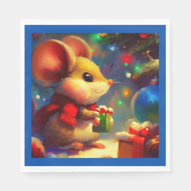 Weihnachtsmäuse 2 serviette (Vorderseite)