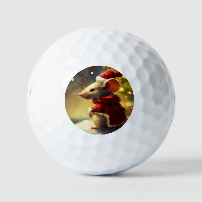 Weihnachtsmäuse (4) golfball (Vorderseite)