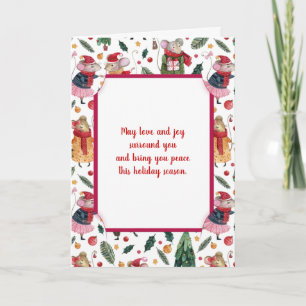 Weihnachtsmäuse Feiertagskarte