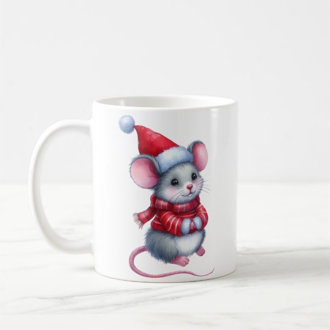 Weihnachtsmäuse Kaffeetasse (Links)