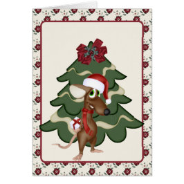 Weihnachtsmäuse-Karte