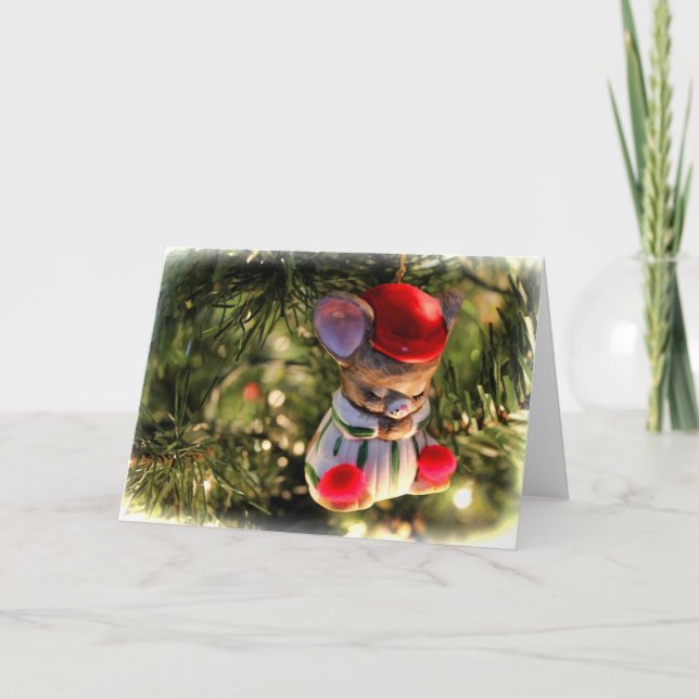 Weihnachtsmäuse-Karte Feiertagskarte (Vorderseite)
