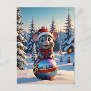 Weihnachtsmäuse Postkarte
