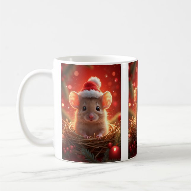 Weihnachtsmäuse-Tasse Kaffeetasse (Links)