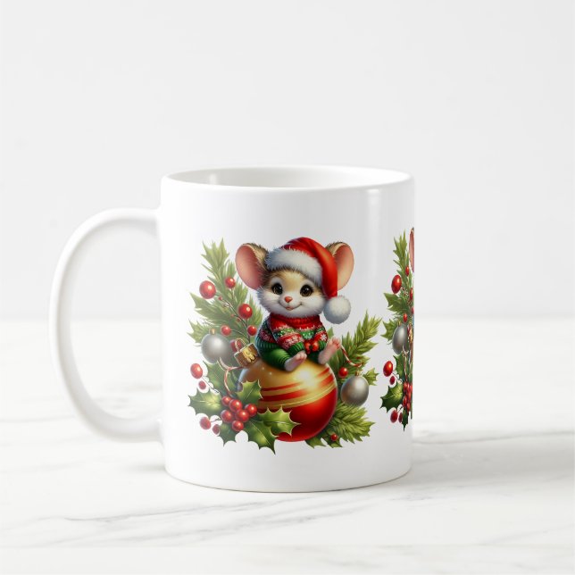 Weihnachtsmäuse-Tasse Kaffeetasse (Links)