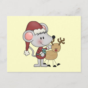 Weihnachtsmäuse und feiertagspostkarte