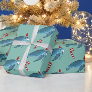 Weihnachtsmeerschildkröte Geschenkpapier