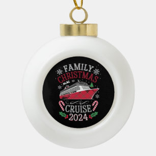 Weihnachtsmeisterschaft 2024 - Matching Outfit Keramik Kugel-Ornament