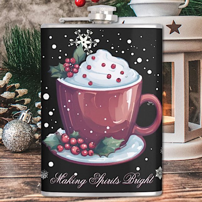 Weihnachtsmeisterschaft der heißen Schokolade Flachmann (Von Creator hochgeladen)