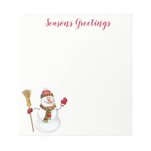 Weihnachtsmerkmal Notizblock (Vorderseite)