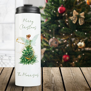 Weihnachtsmesse 6 Foto Template Dreamy Gold Thermosbecher