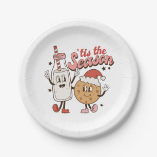 Weihnachtsmilch Pappteller