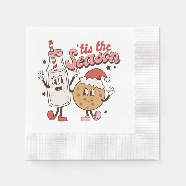 Weihnachtsmilch Serviette (Vorderseite)