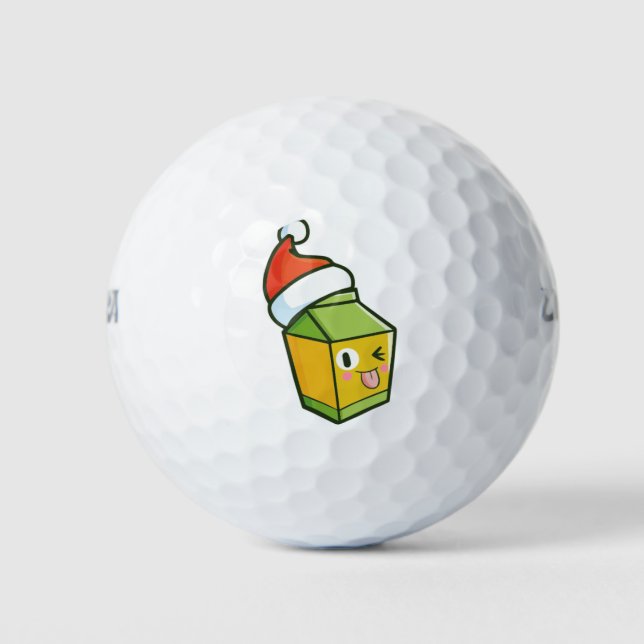 Weihnachtsmilchkasten Golfball (Vorderseite)