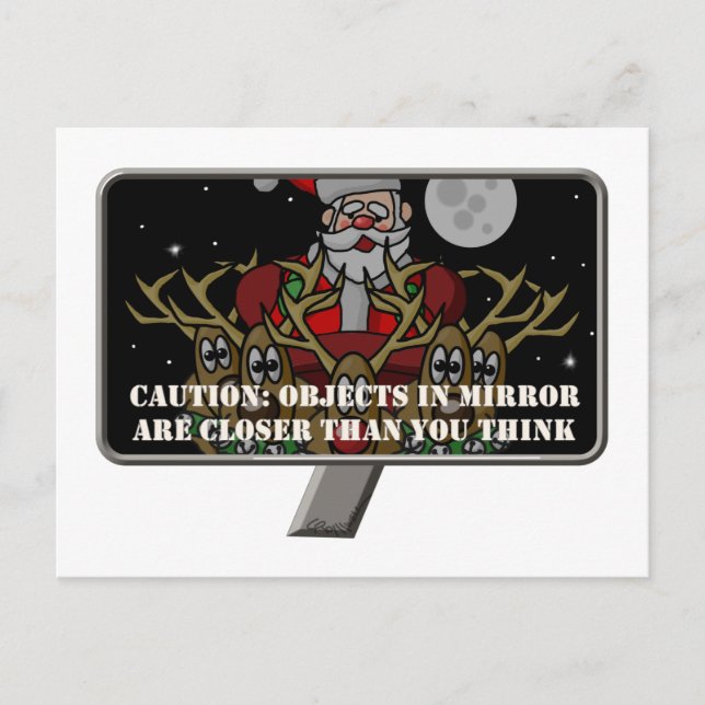 WeihnachtsMirror Feiertagspostkarte (Vorderseite)