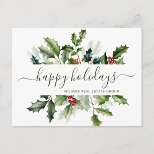 Weihnachtsmistelzweig-Feiertags-Grußkarte für Unte Postkarte