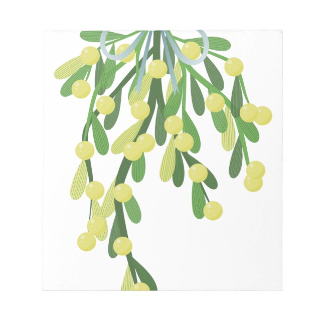 Weihnachtsmistletoe Notizblock (Vorderseite)