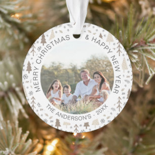 Weihnachtsmoderne Fotovorlage Ornament