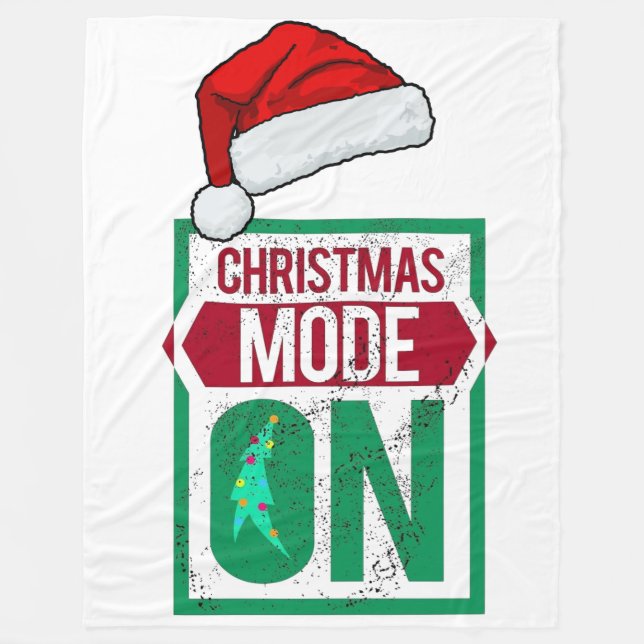 Weihnachtsmodus an in deiner Fleece-Decke Fleecedecke (Vorderseite)