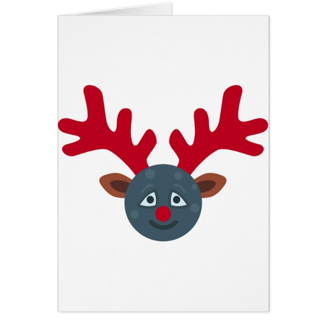 Weihnachtsmond Emoji (Vorne)