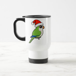 Weihnachtsmond Parakeet Reisebecher