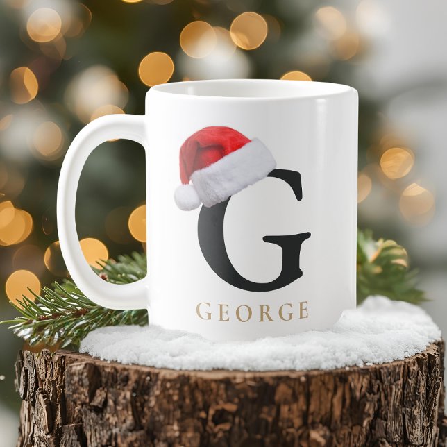 Weihnachtsmonogramm-Tasse Kaffeetasse (Von Creator hochgeladen)