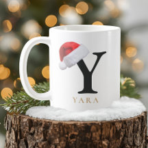 Weihnachtsmonogramm-Tasse